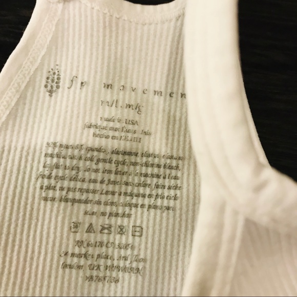 Free People Cropped Tank M/L in White - Picture 5 of 7